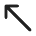 Arrow Up Left SVG Icon